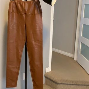 Wilfred brown leather leggings never worn